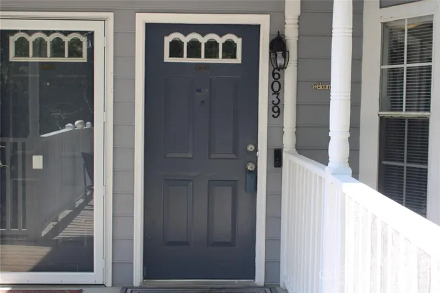 a view of front door