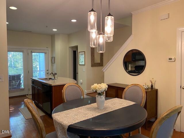 8017 Sunset Branch Court Raleigh, NC 27612 - Photo 8 of 17 Dining Room to Kitchen