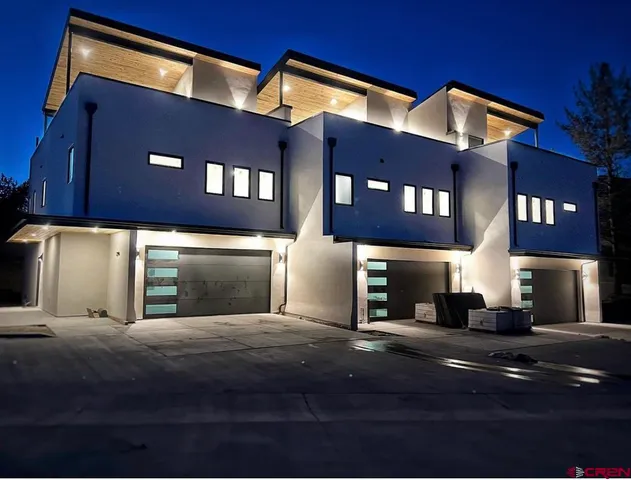 a front view of a building