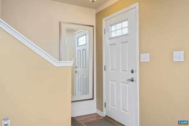 a view of a front door of the house