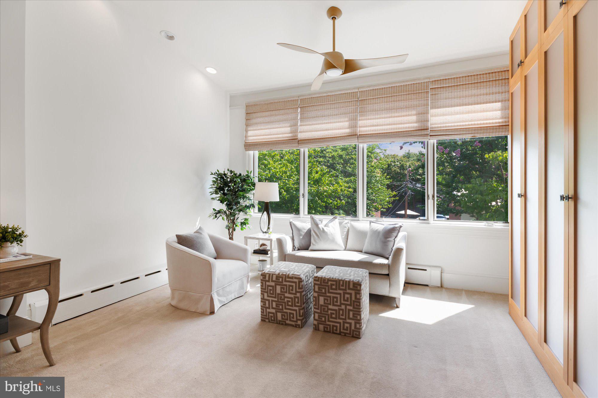 1617 35th Street Northwest Washington, DC 20007 - Photo 15 of 28 Sitting Area in Owner's Suite with Built in Closet