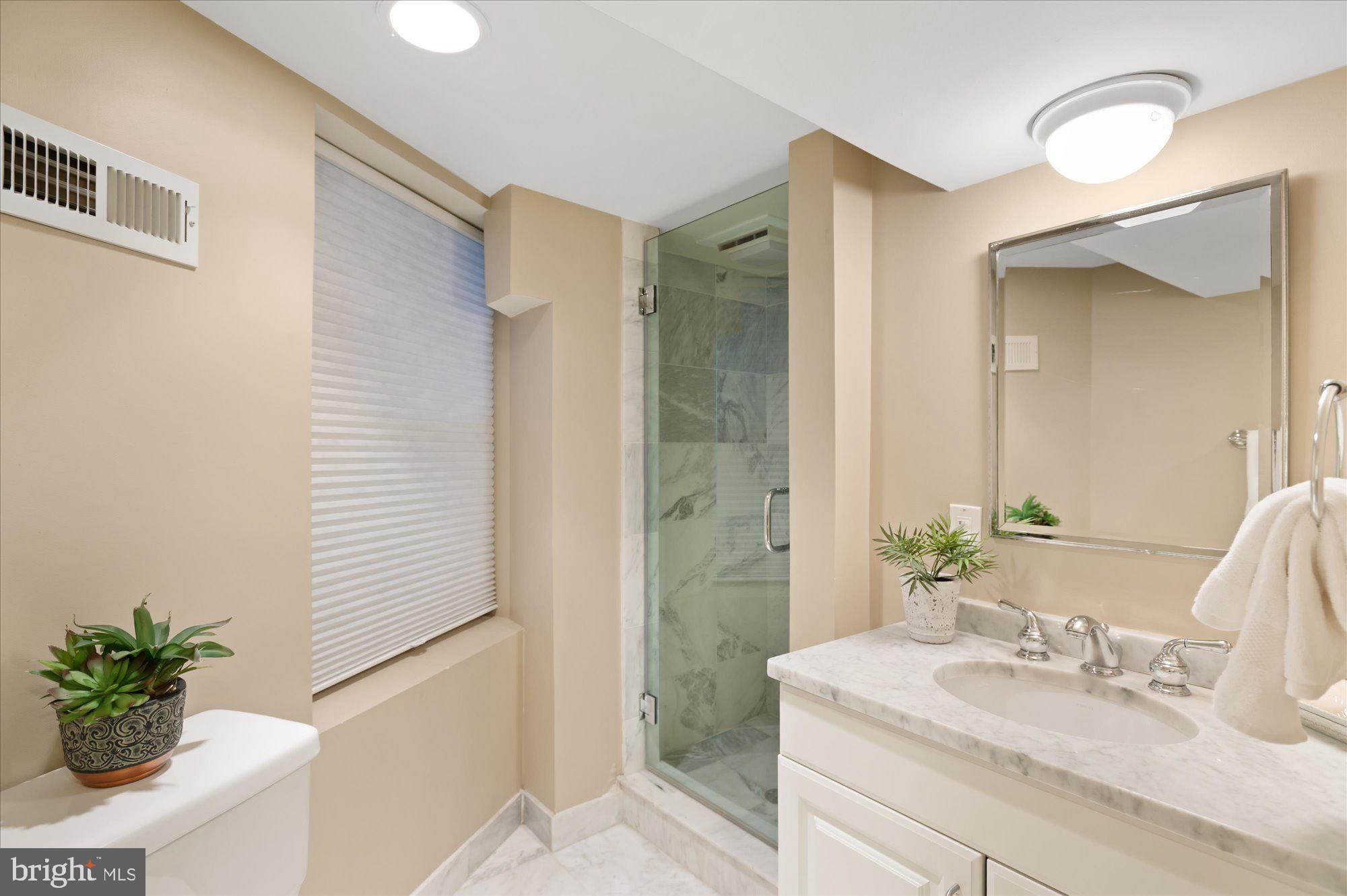 1617 35th Street Northwest Washington, DC 20007 - Photo 25 of 28 Lower Level Renovated Full Bathroom