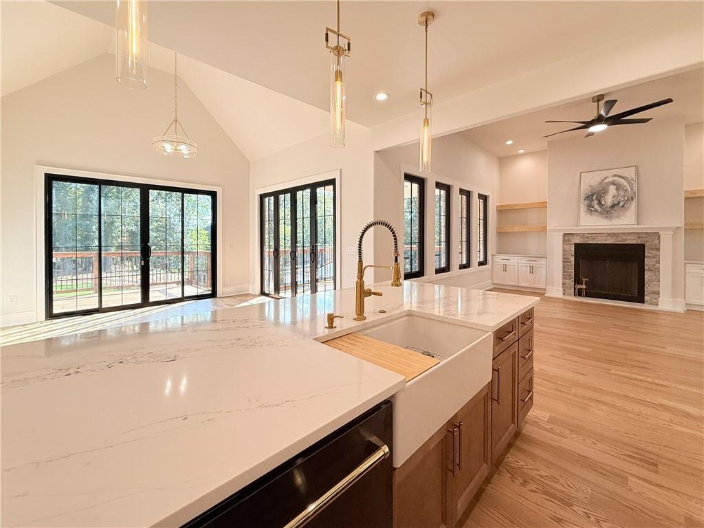 3700 Robinson Road Northeast Marietta, GA 30068 - Photo 13 of 49 a large kitchen with a large window a sink stainless steel appliances and cabinets