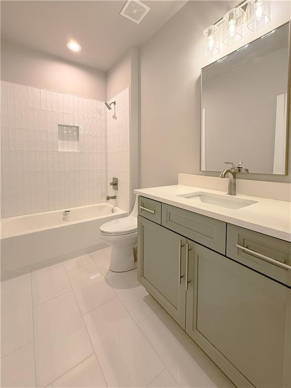 3700 Robinson Road Northeast Marietta, GA 30068 - Photo 32 of 49 a bathroom with a double vanity sink toilet mirror and bathtub