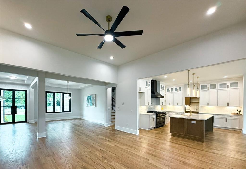 3700 Robinson Road Northeast Marietta, GA 30068 - Photo 9 of 49 a view of a living room kitchen and windows