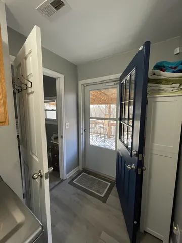 a view of an entryway door