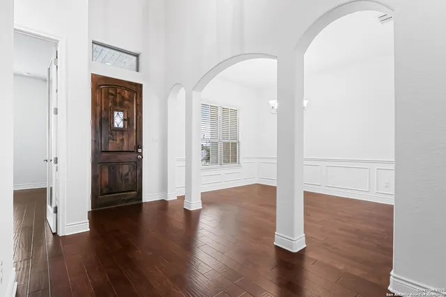 wooden floor in an empty room