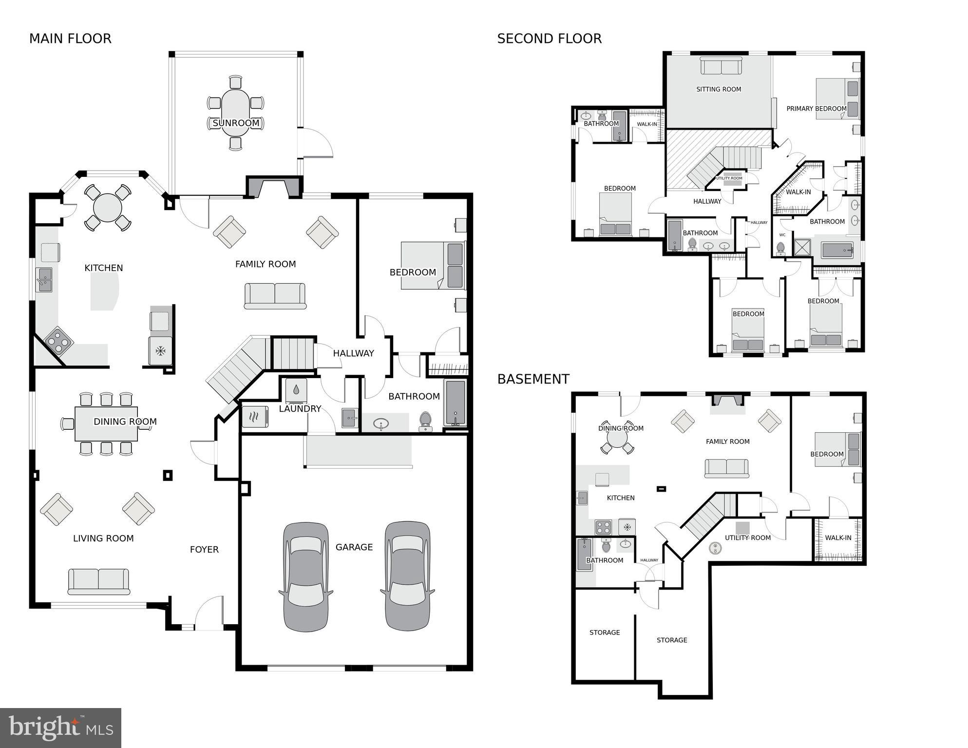 4734 Feature Oak Way Fairfax, VA 22032 - Photo 47 of 47 Combined Floorplan