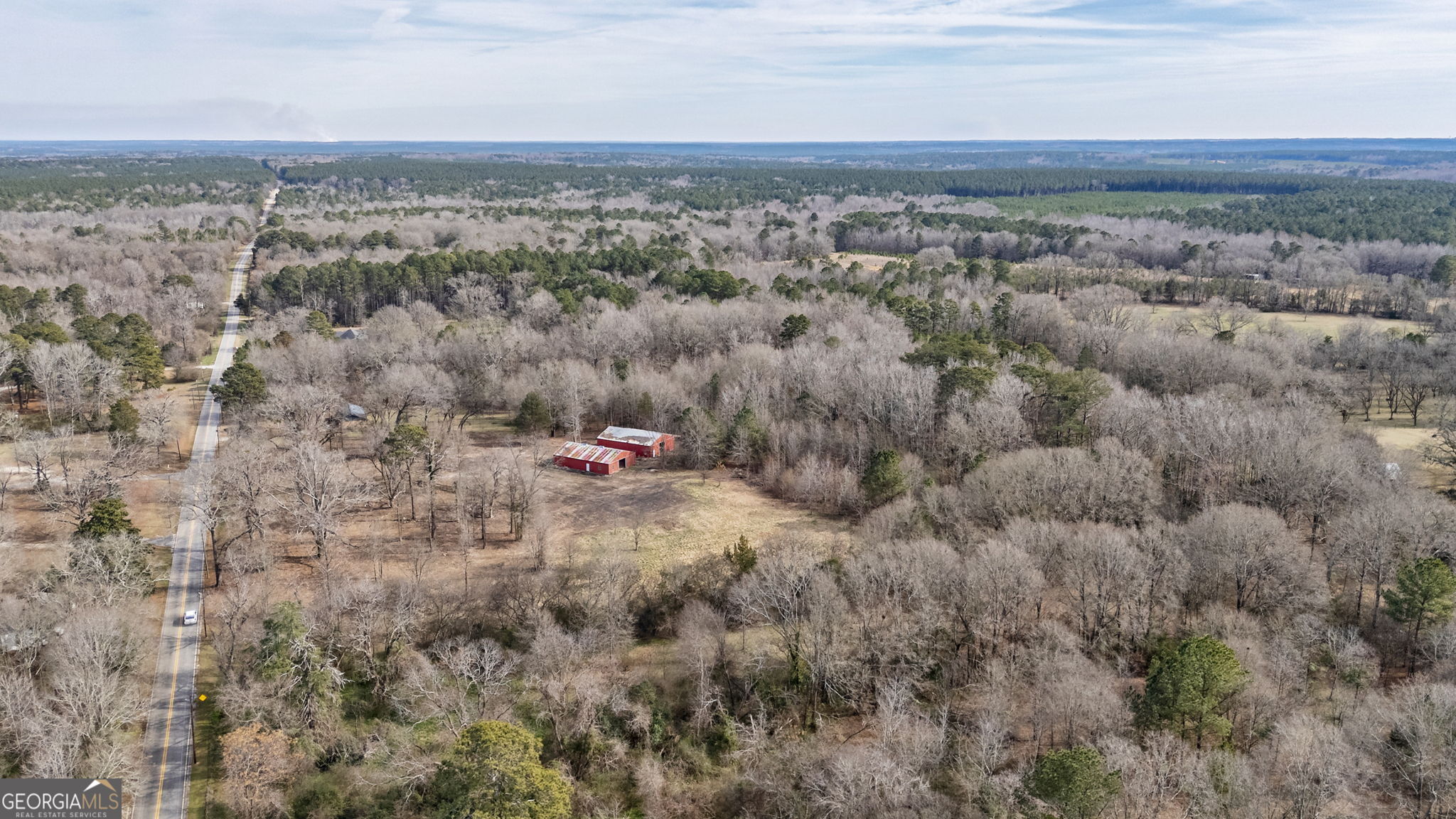 252 Raytown Road Northeast Crawfordville, GA 30631 - Photo 34 of 36 an aerial view of a houses with a yard