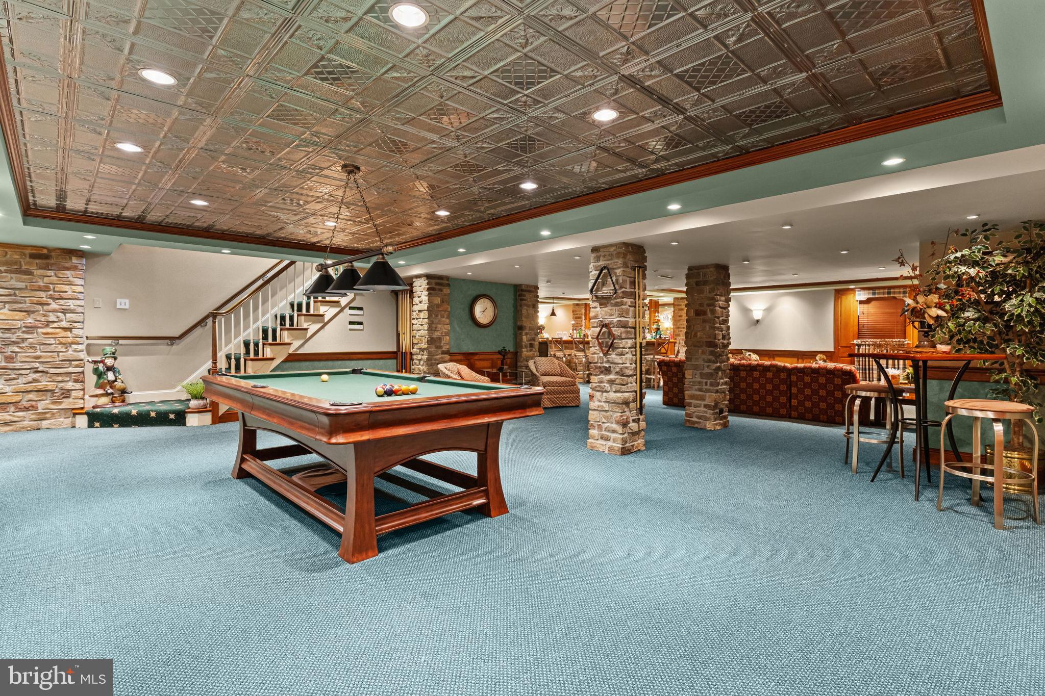 2175 Jefferson Lane Huntingdon Valley, PA 19006 - Photo 56 of 95 Spacious basement retreat with game table.