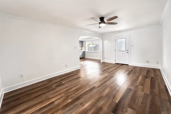 wooden floor in an empty room