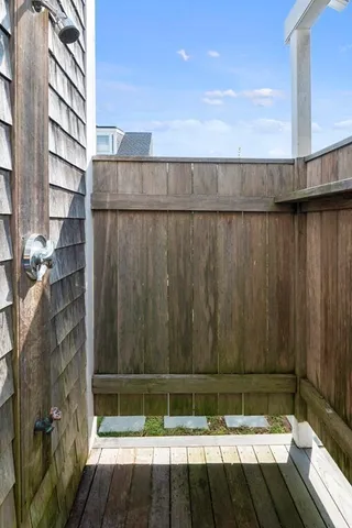 a brick building with a large windows