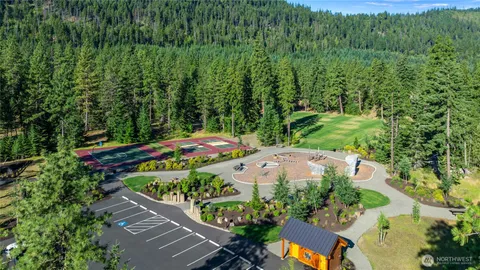 a garden view with sitting space