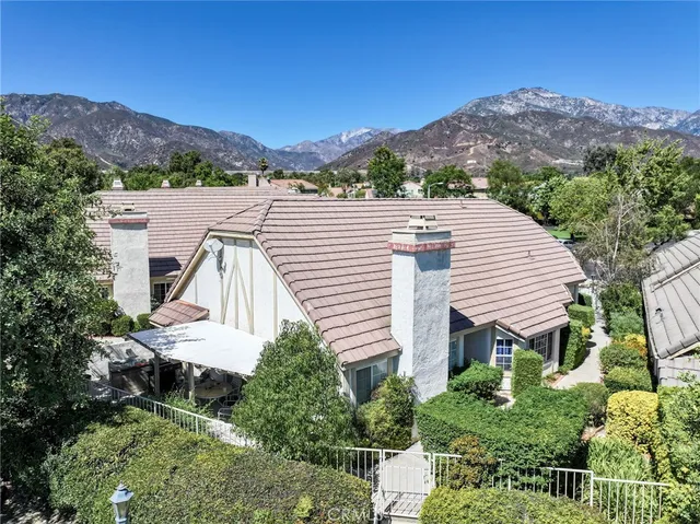a aerial view of a house