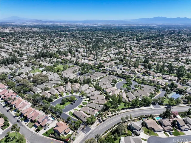 an aerial view of multiple house