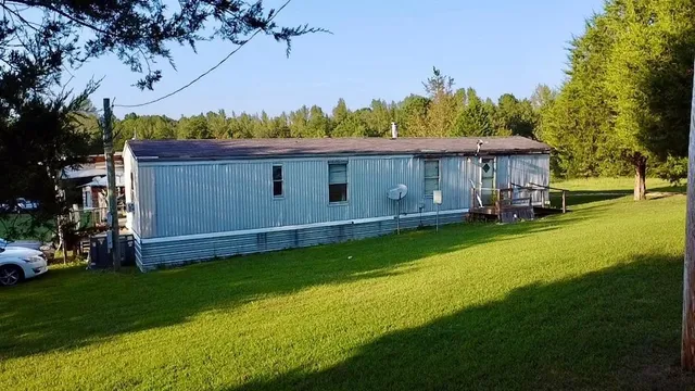 a view of a outdoor space and a swimming pool