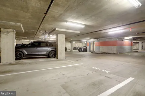 a view of parking garage