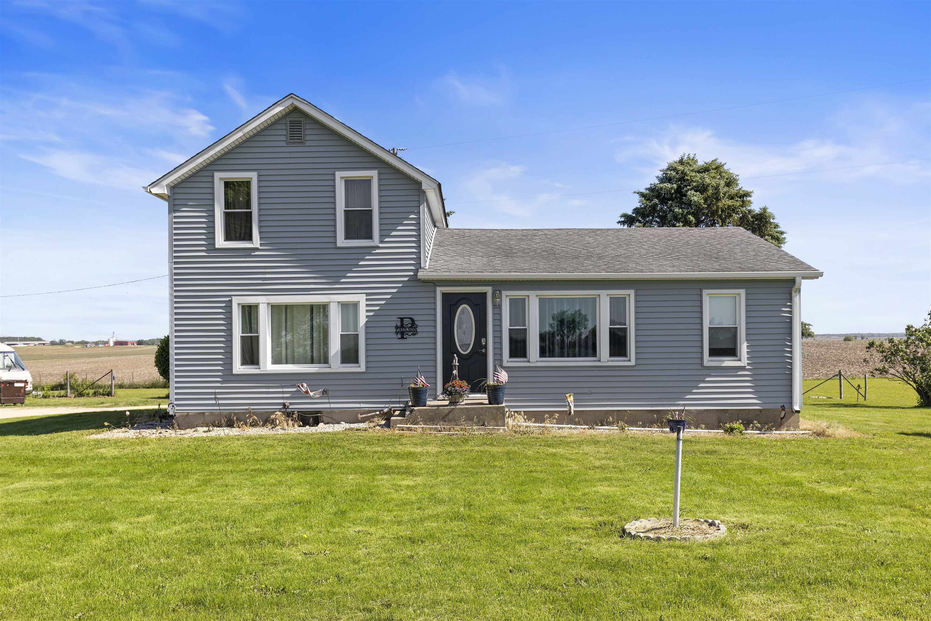 10784 East Utility Road Stillman Valley, IL 61084 - Photo 1 of 23 a view of house with a yard