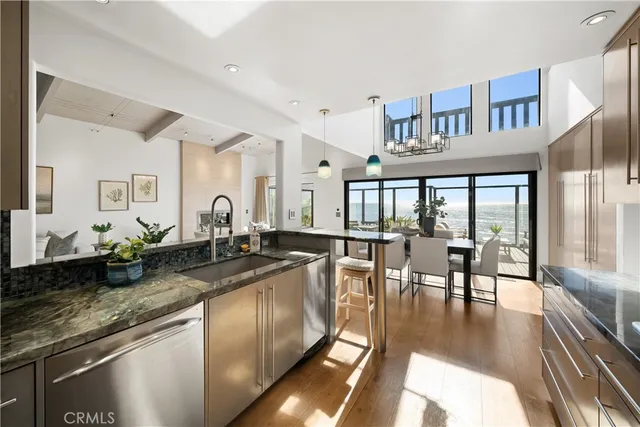 a bedroom with a bed and a night stand