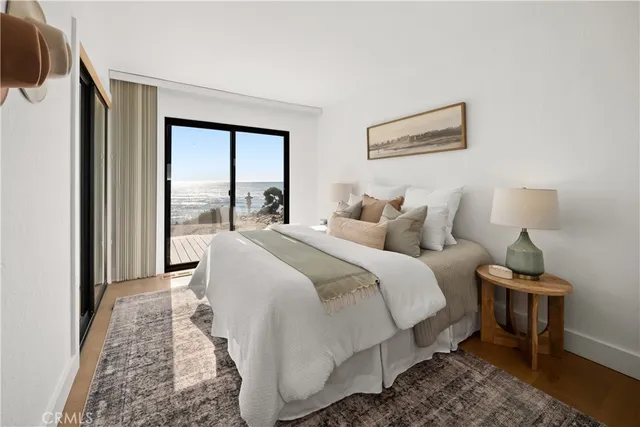 an aerial view of a house with a garden and balcony