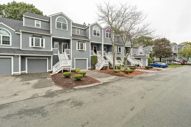 a view of a street with houses