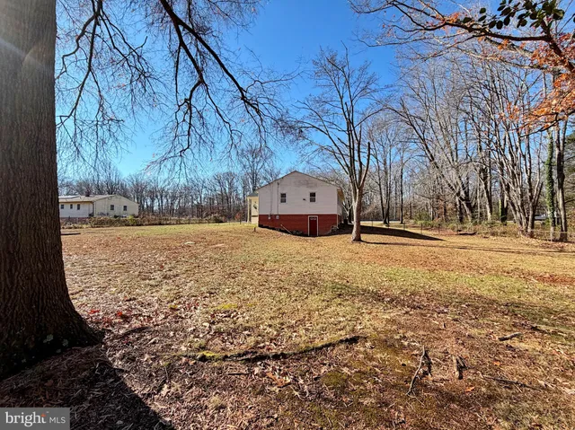 a view of snow covered with yard