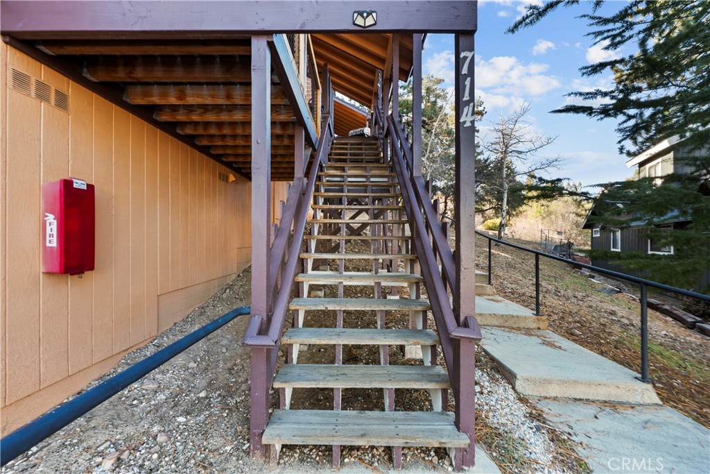 714 Paine Road Big Bear Lake, CA 92315 - Photo 21 of 39 a view of entryway with a front door