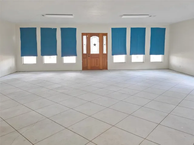 a view of an entryway with a window