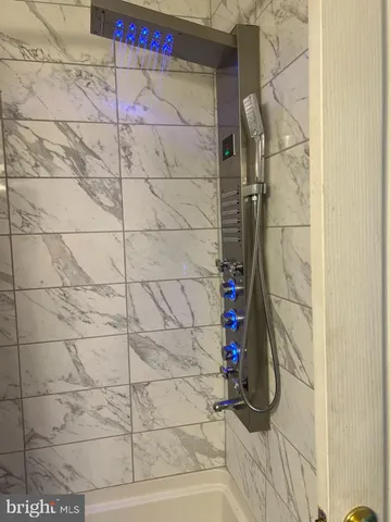 a view of wooden balcony