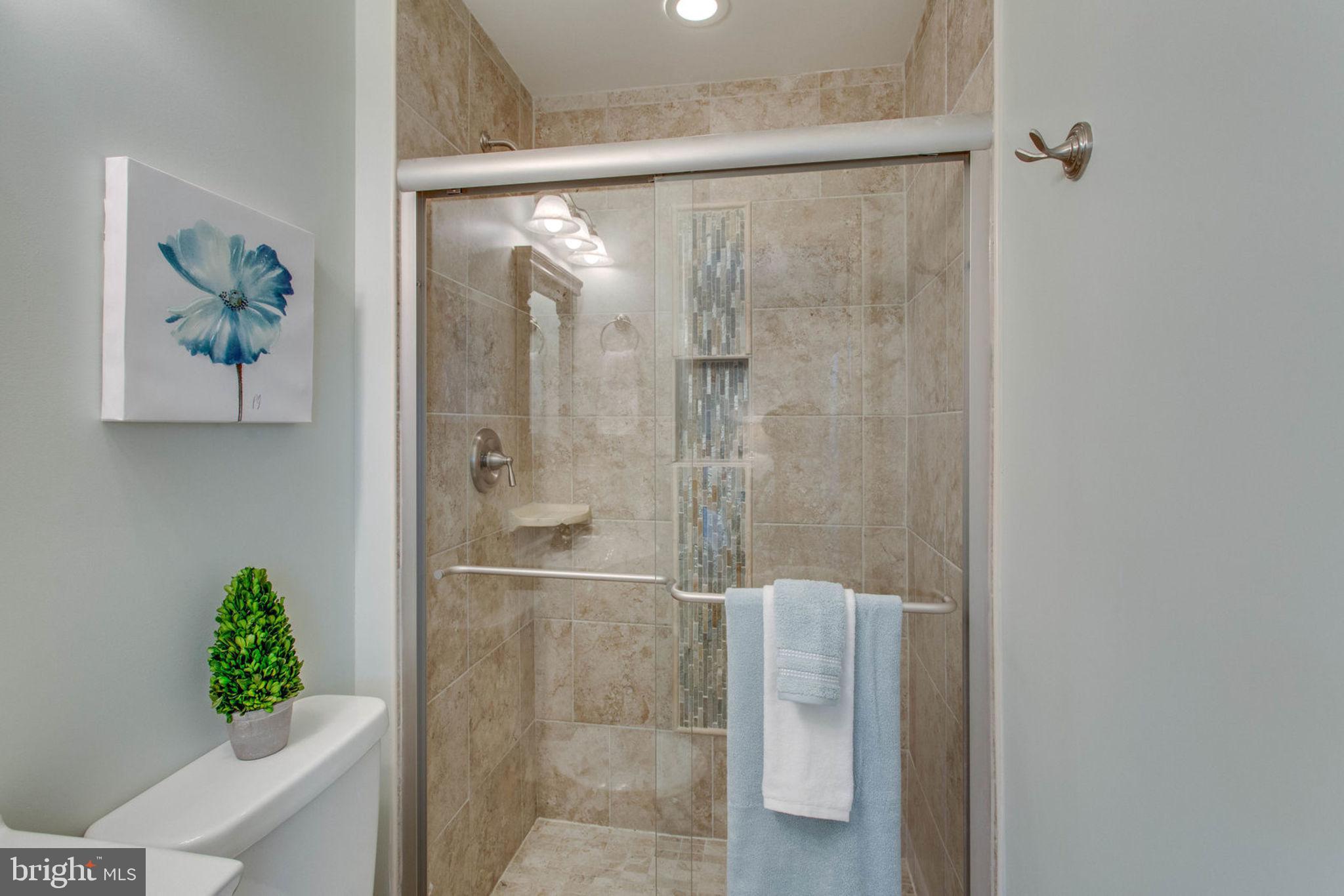 6808 Hackberry Street Springfield, VA 22150 - Photo 41 of 50 Beautiful feature wall in the master shower