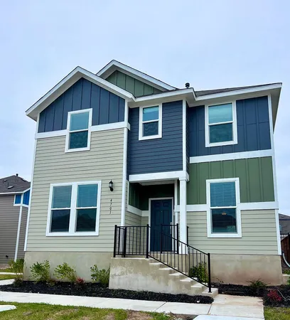 a front view of a house