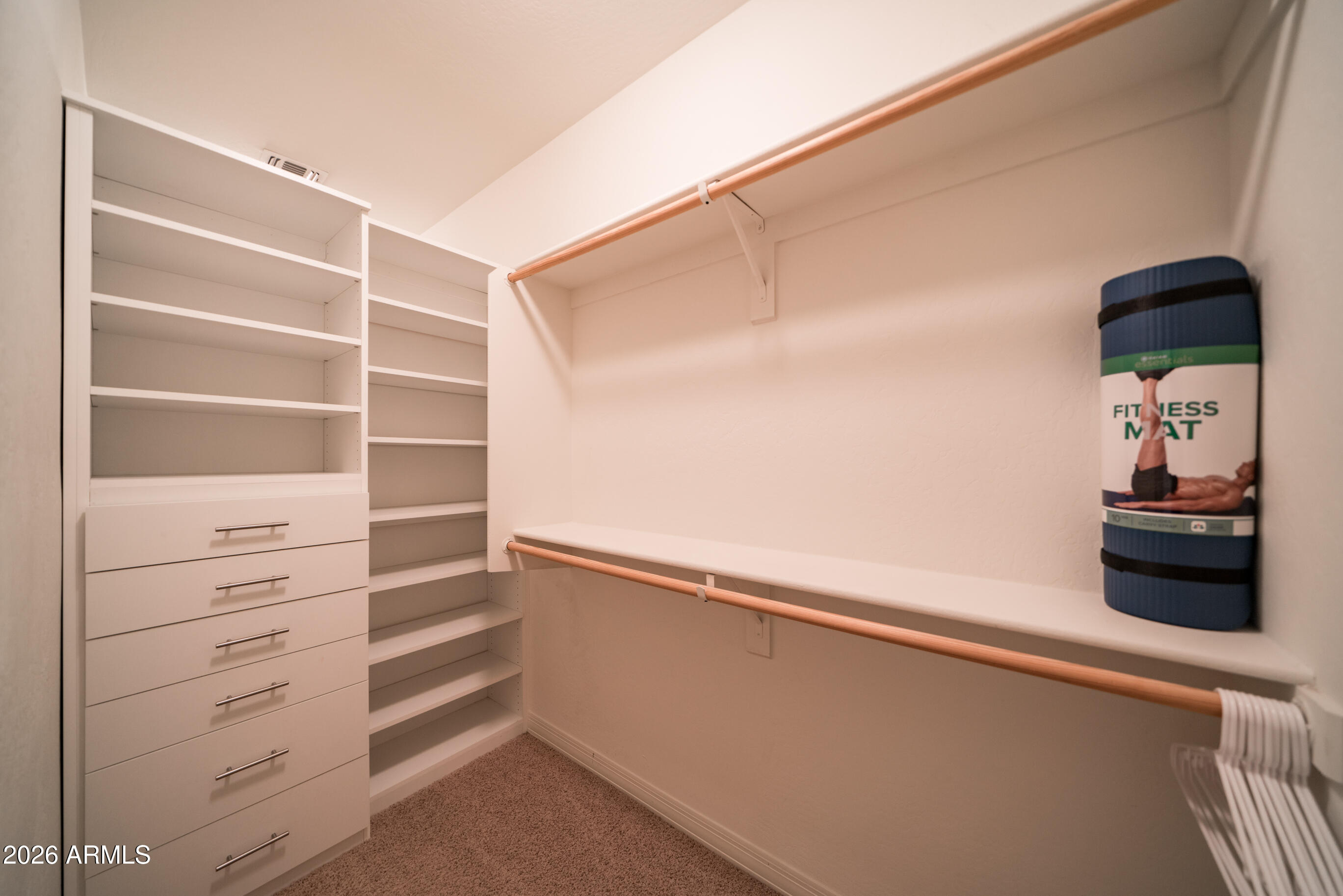 2681 East Hampton Lane Gilbert, AZ 85295 - Photo 39 of 88 a view of walk in closet with clothes and shoes