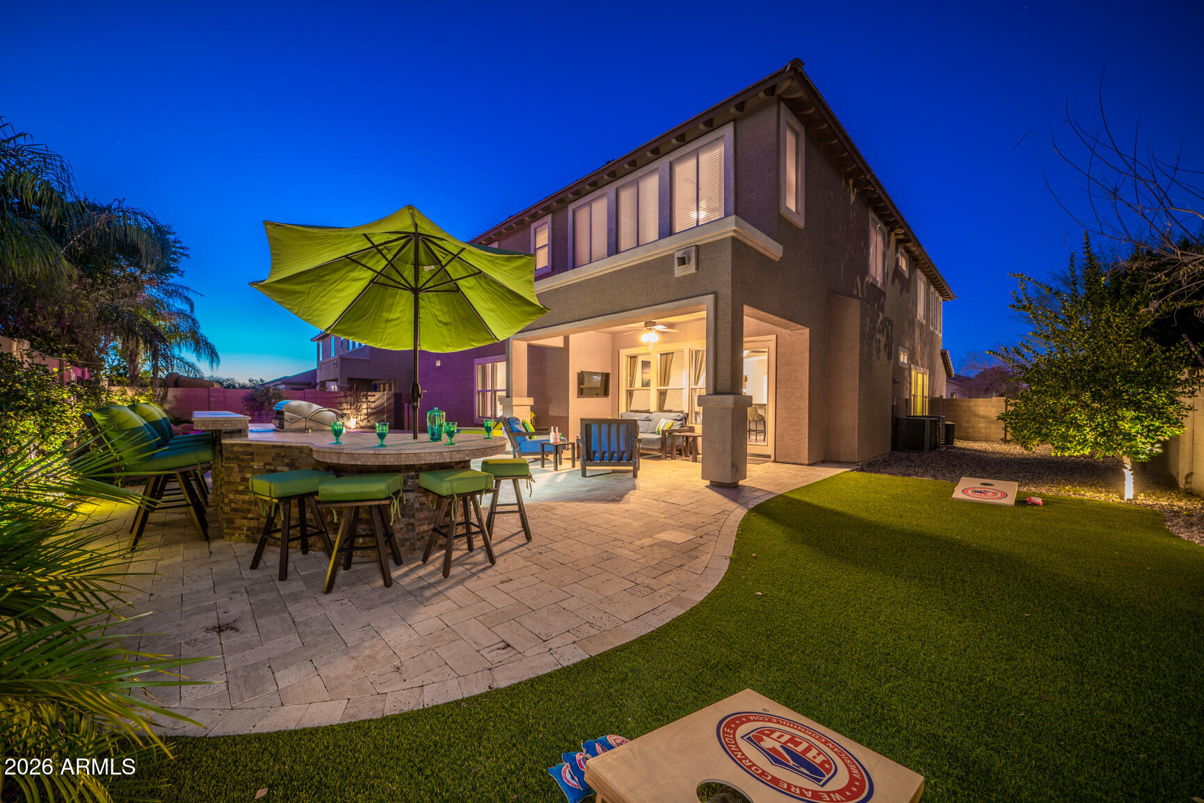 2681 East Hampton Lane Gilbert, AZ 85295 - Photo 6 of 88 a view of a house with backyard porch and sitting area