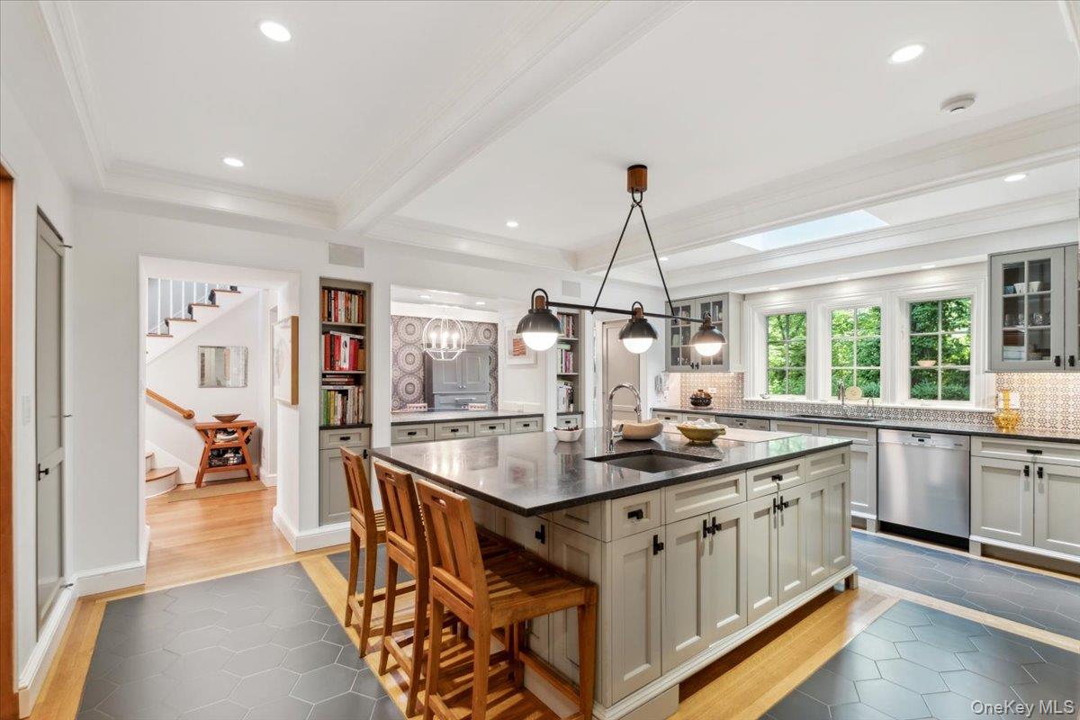 18 Richbell Road Scarsdale, NY 10583 - Photo 17 of 40 View of the kitchen looking into the breakfast are and back staircase