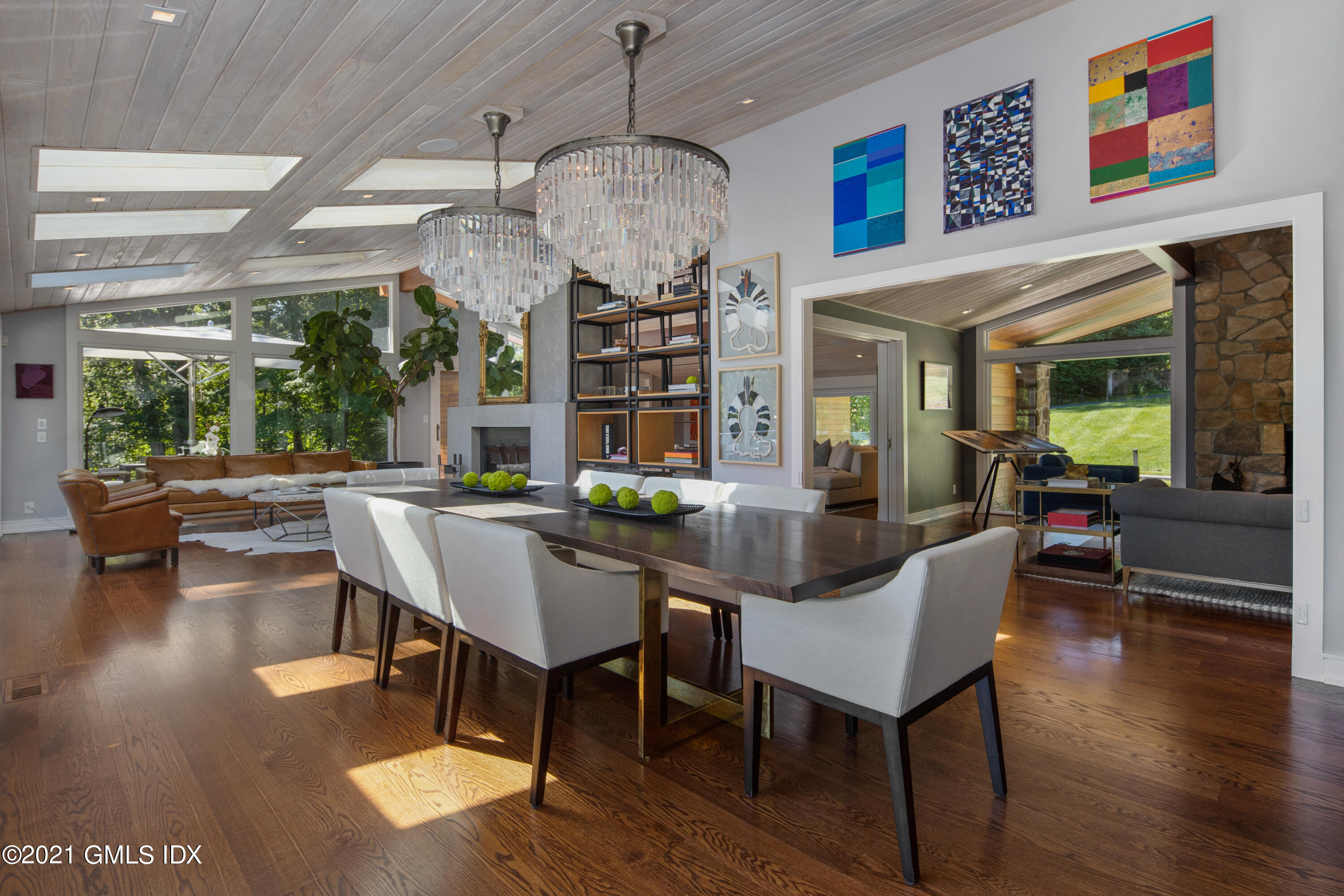 11 Old Forge Road Greenwich, CT 06830 - Photo 11 of 34 a view of a dining room with furniture window and wooden floor