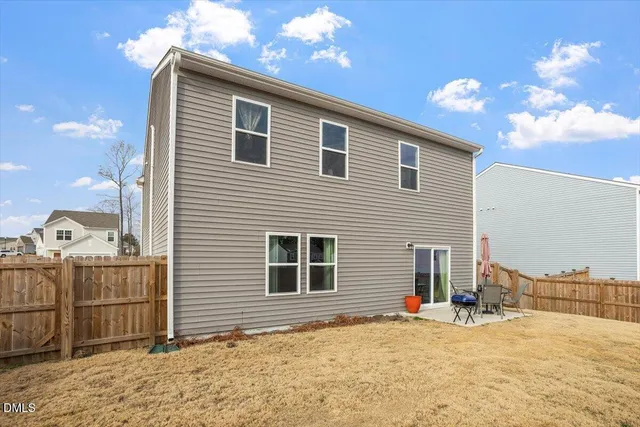 a view of a house with a patio