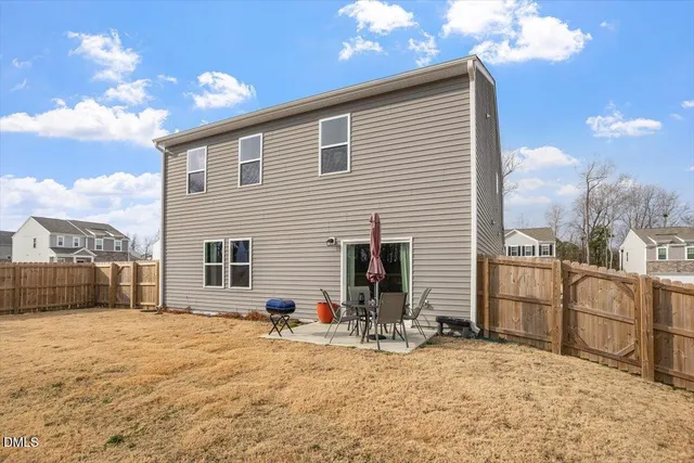 a view of a house with a patio