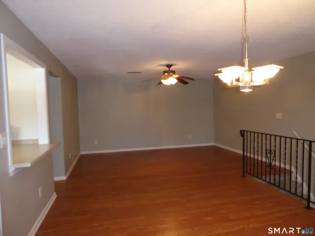 a view of livingroom with chandelier