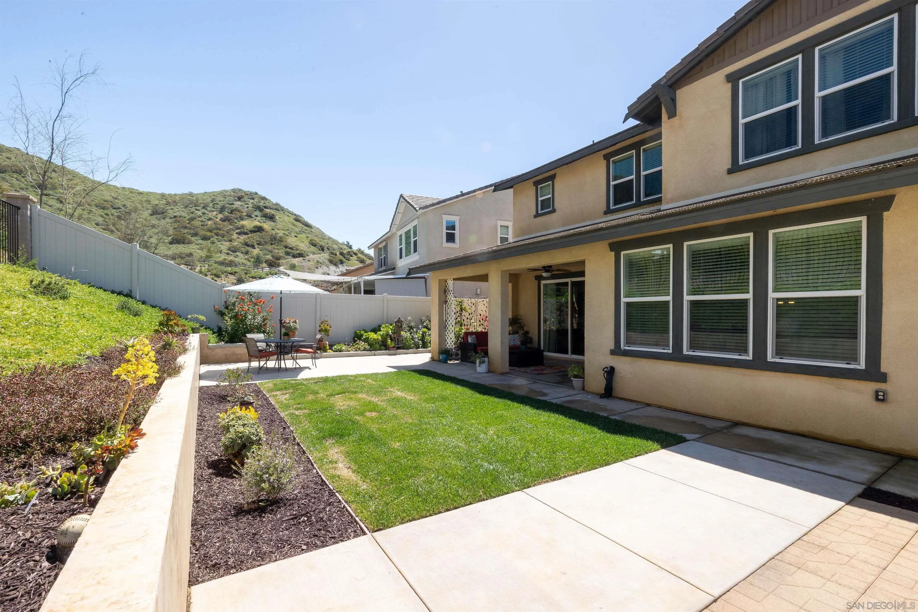 35763 Garrano Lane Fallbrook, CA 92028 - Photo 20 of 25 a view of a house with backyard sitting area and swimming pool