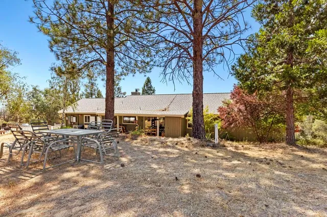 a view of a yard of the house