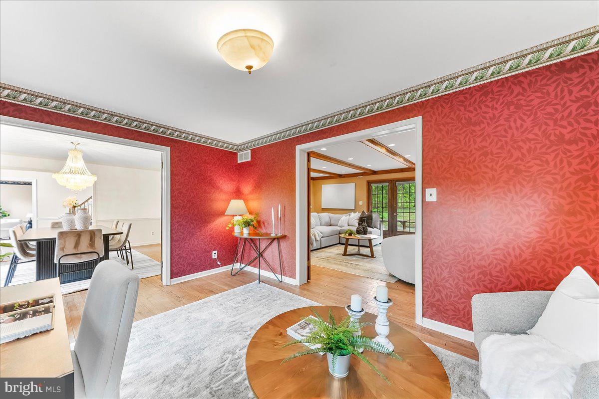1750 Stocton Road Jenkintown, PA 19046 - Photo 11 of 50 a dining room with furniture and a floor to ceiling window