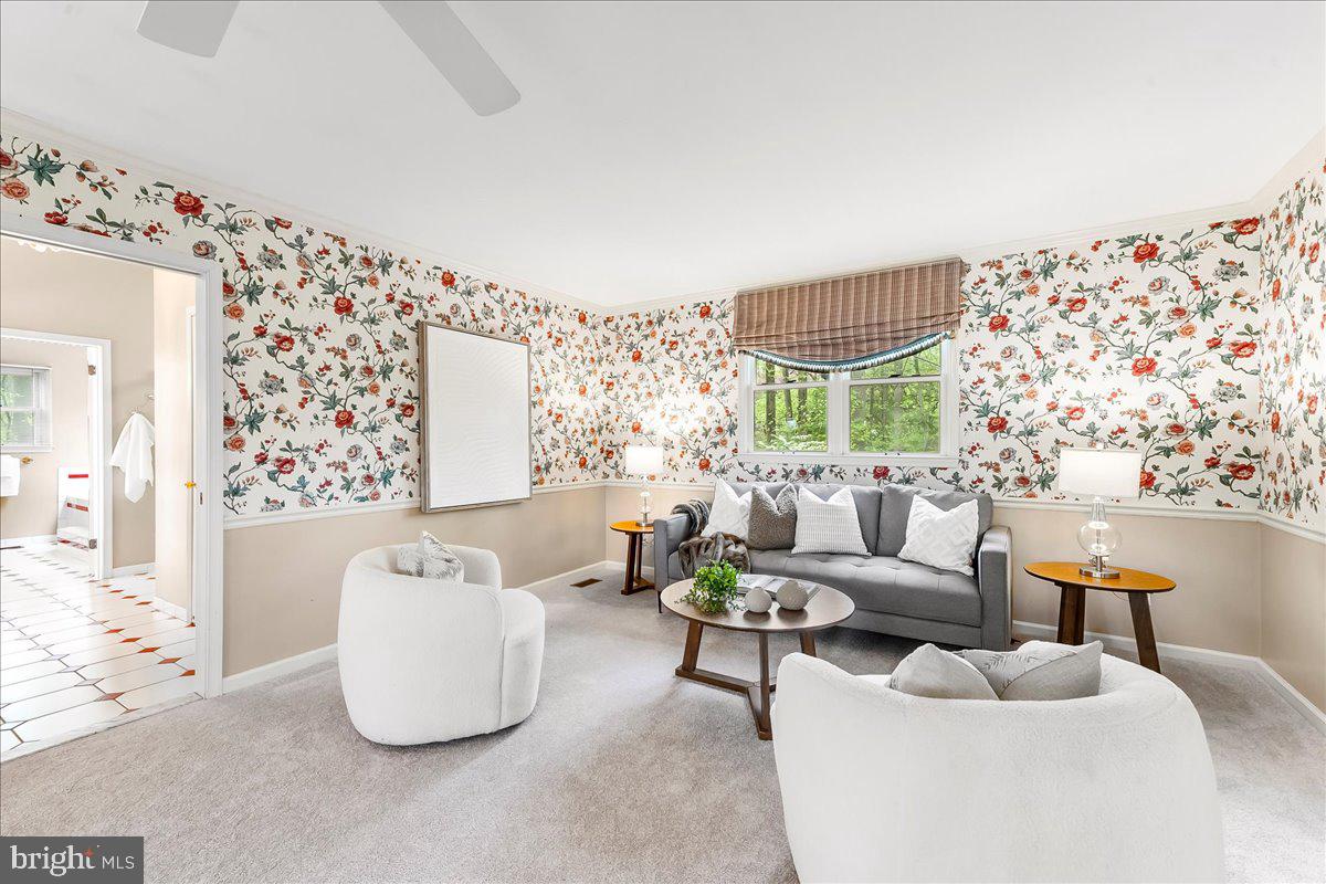 1750 Stocton Road Jenkintown, PA 19046 - Photo 32 of 50 a living room with furniture and a large window