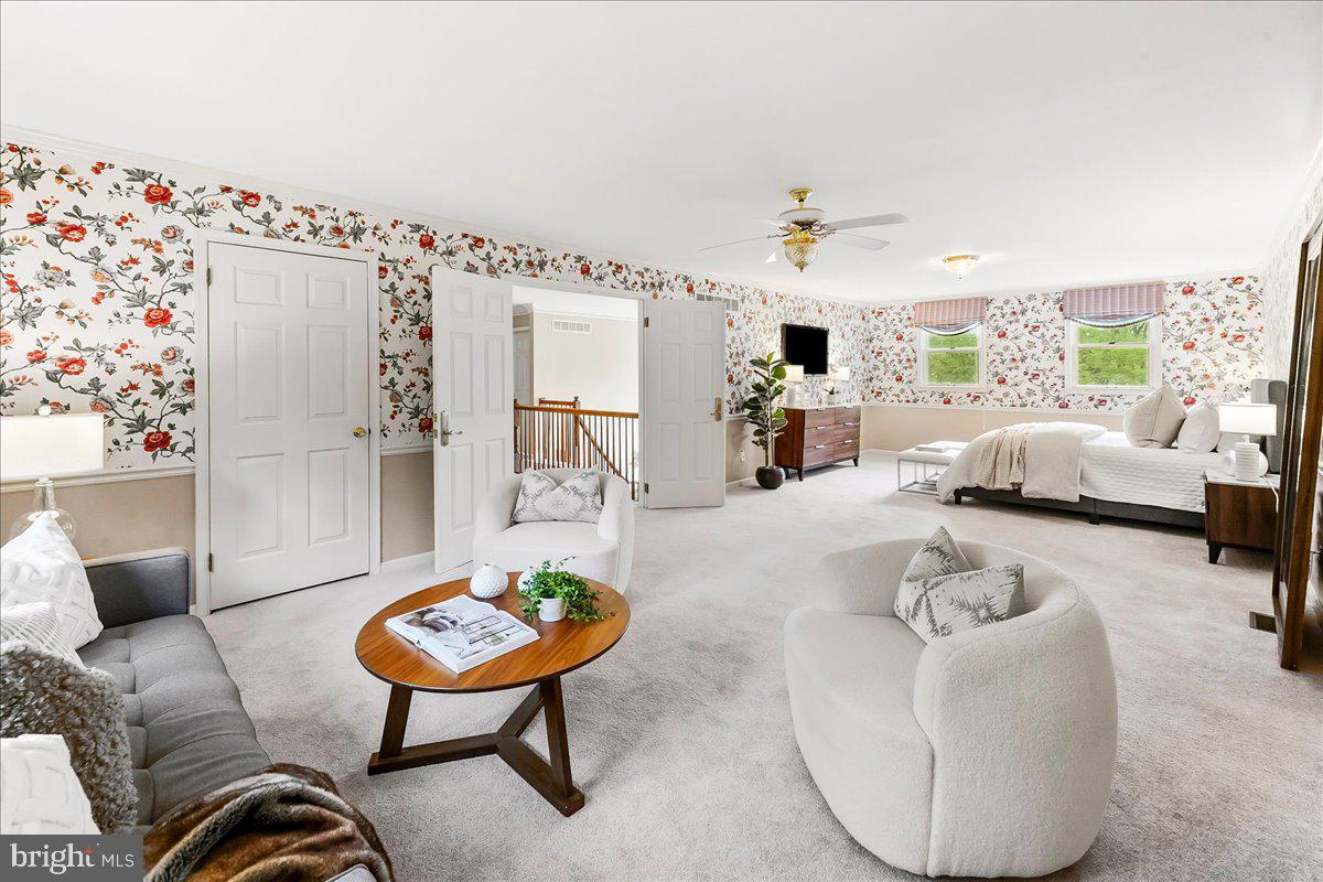 1750 Stocton Road Jenkintown, PA 19046 - Photo 33 of 50 a living room with furniture and a large window