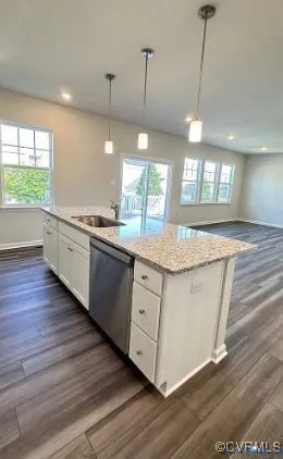 6455 Fennec Run Moseley, VA 23120 - Photo 18 of 18 Kitchen featuring pendant lighting, white cabinetr