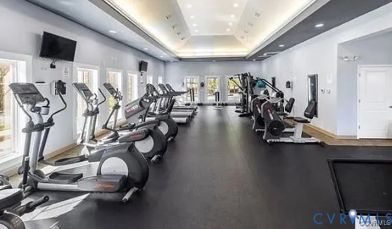 6455 Fennec Run Moseley, VA 23120 - Photo 6 of 18 Workout area with recessed lighting