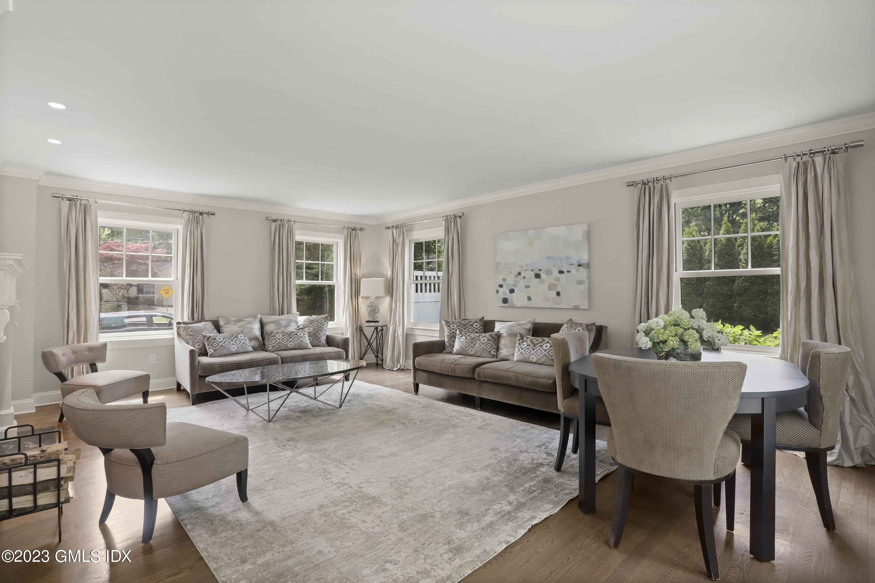 85 Mallard Drive Greenwich, CT 06830 - Photo 13 of 40 a living room with furniture and a large window