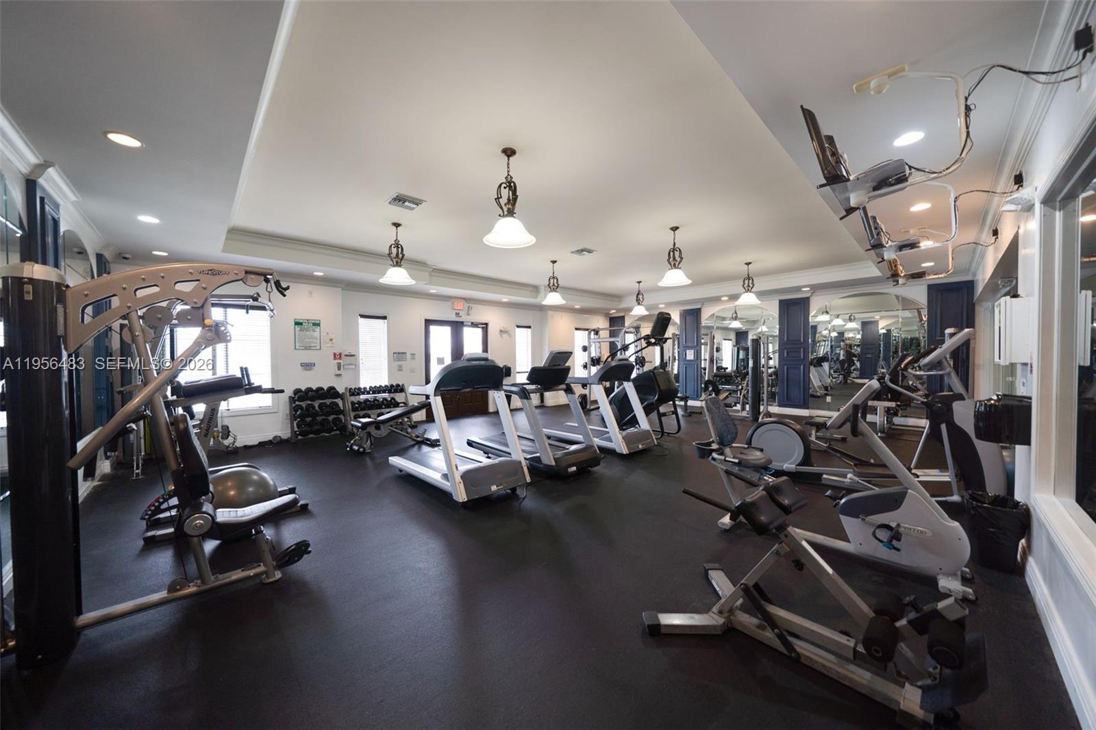 6831 Southwest 44th Street, Unit 304 Miami, FL 33155 - Photo 27 of 27 a view of a room with gym equipment