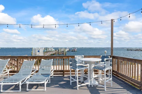 a view of a building with a balcony