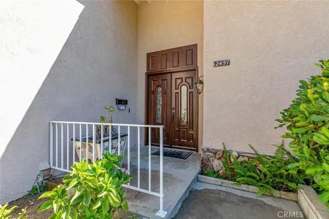 a view of a garden with flowers