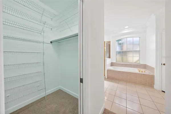 an aerial view of residential building with parking space